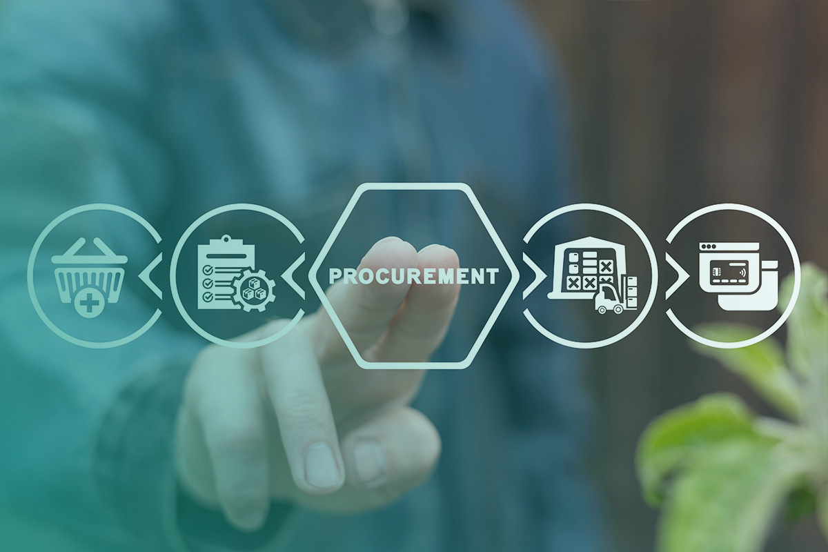 “Hand selecting procurement options on a digital interface, symbolising the structured process behind Fixed and Flexible Procurement Services for organisations.”