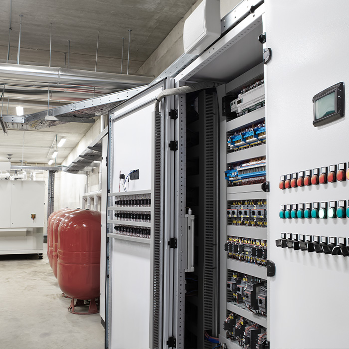 Mechanical and electrical plant room with energy systems — typical of those reviewed under ESOS compliance services for Phase 4 reporting.