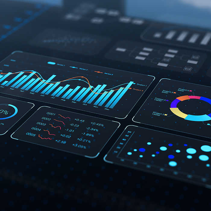 Digital dashboard displaying energy and carbon performance data used for ESOS Phase 3 reporting.