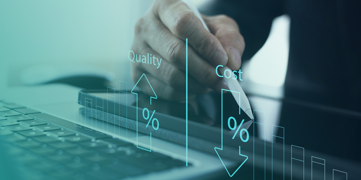 “Business professional reviewing digital cost and quality indicators, representing Energy Procurement Mistakes linked to neglecting non-commodity cost management.”